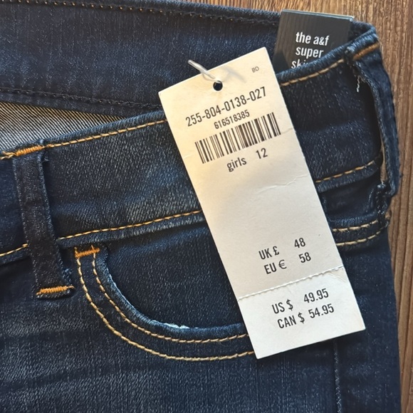 abercrombie kids the super skinny jeans size 12 - Picture 3 of 7